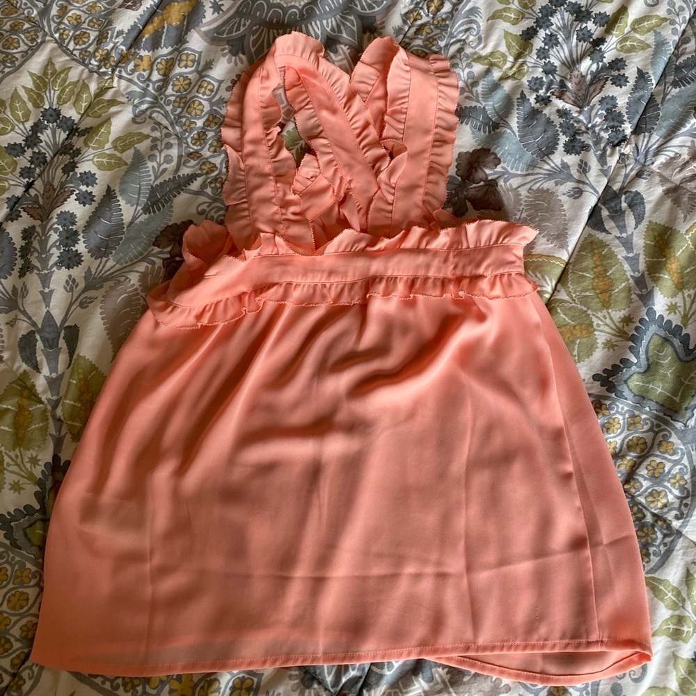J Crew X Ruffle Tank - Picture 3 of 3